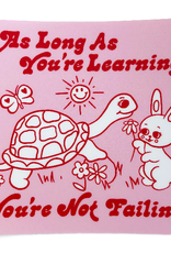 Wokeface Sticker Learning Turtle Bunny