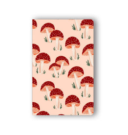Denik Layflat Notebook Peach Mushrooms