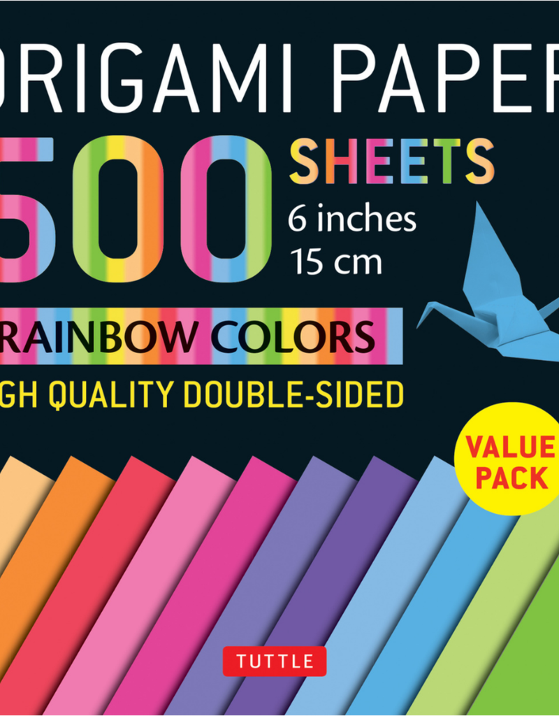 Tuttle Publishing Origami Paper 500 Sheets Rainbow Colors
