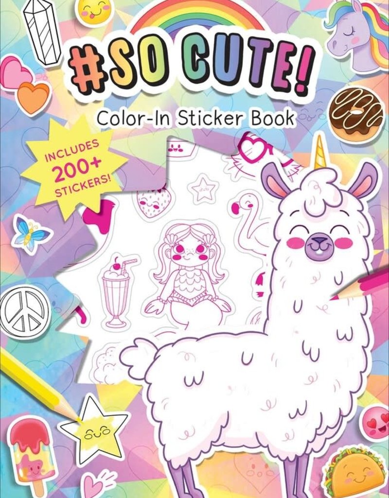 Simon & Schuster #So Cute Color In Stickers