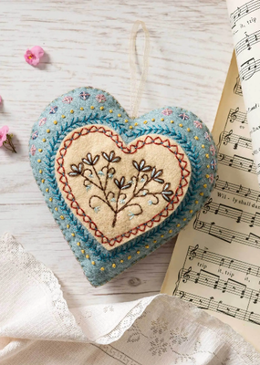 Corinne Lapierre Limited Felt Craft Mini Kit Embroidered Heart