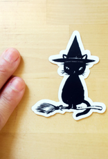 Stasia Burrington Sticker Witch Cat