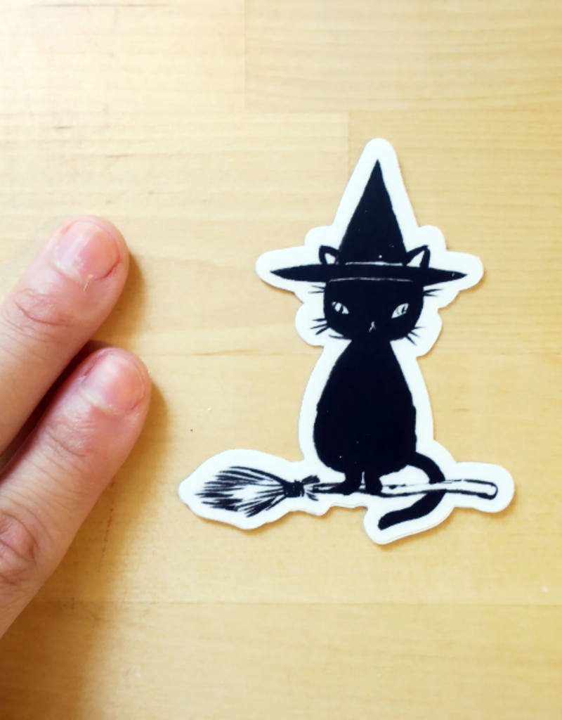 Stasia Burrington Sticker Witch Cat