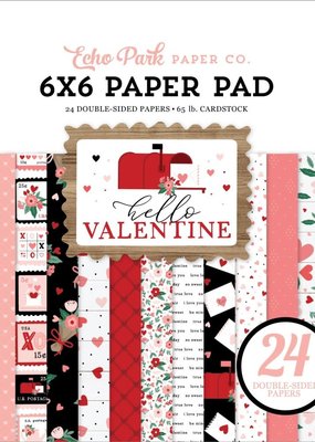 Echo Park Paper Co. 6 x 6 Decorative Paper Pad Hello Valentine