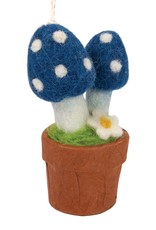 dZi Handmade Magic Mushroom Felt Ornament