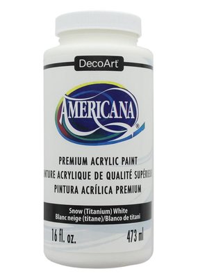 DecoArt Americana Acrylic Colors 16 oz. Titanium White