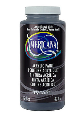 DecoArt Americana Acrylic Colors 16 oz. Lamp Black