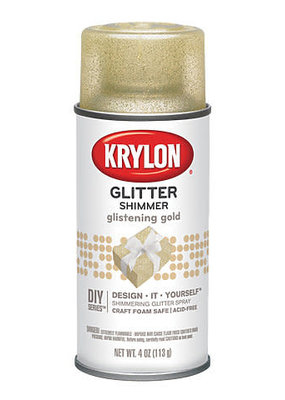 Krylon Glitter Spray Paint Glistening Gold