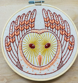 Hook, Line & Tinker Embroidery Kit Barn Owl