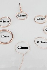 collage Jewlery Wire Rose Gold 0.2  mm