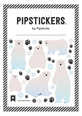Pipsticks Stickers Fuzzy Polar Bears