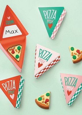 Waste Not Pizza My Heart Valentines Card Kit