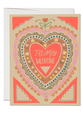 Red Cap Cards Card To My Valentine
