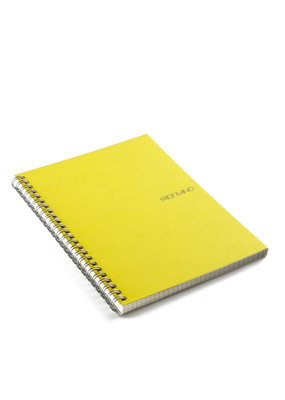 Fabriano EcoQua Notebook A5 Spiral Bound Blank Lemon