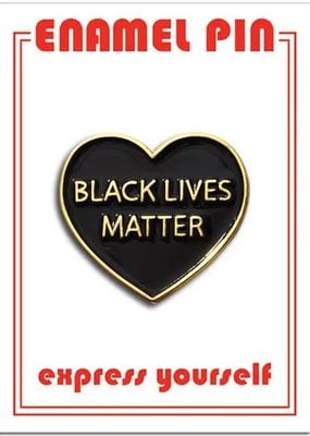 The Found Enamel Pin Black Lives Matter Heart