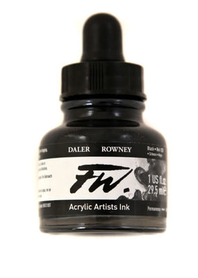 Daler-Rowney FW Acrylic Ink 1 oz. India Black