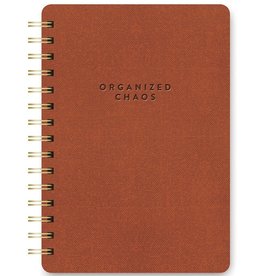 Studio Oh! Agatha Notebook Organized Chaos Cinnamon Brown