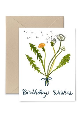 Little Truths Studio Card Dandelion Birthday Wishes