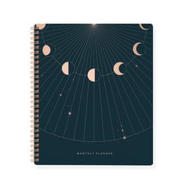Fringe Undated Monthly Planner Moon Phase Rays