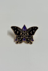 collage Enamel Pin Moon Phase Butterfly