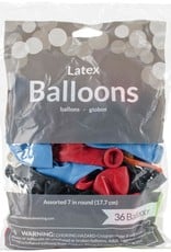 Creative Converting Balloons Round Assorted Colors