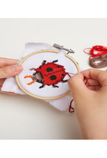 Kikkerland Mini Cross Stitch Kit Ladybug