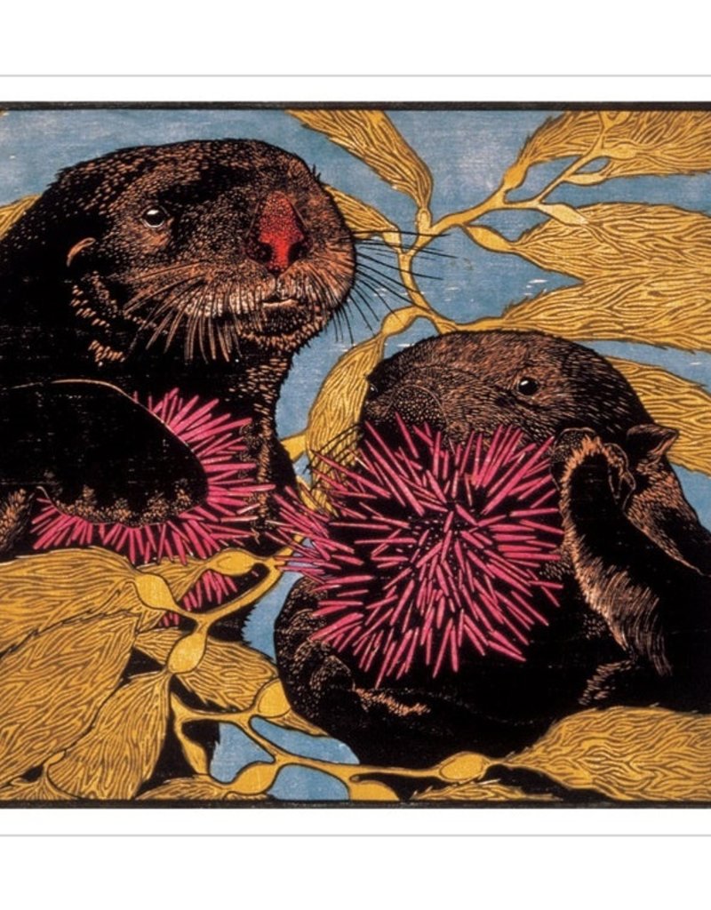Pomegranate Boxed Cards Sea Otters