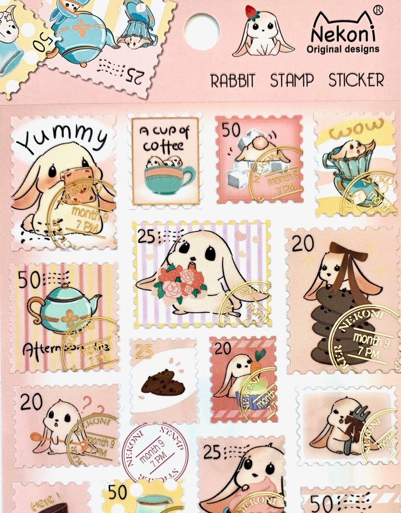 Stickers Rabbit Stamp