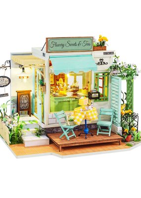 Hands Craft Miniature Dollhouse Kit Flowery Sweets & Teas
