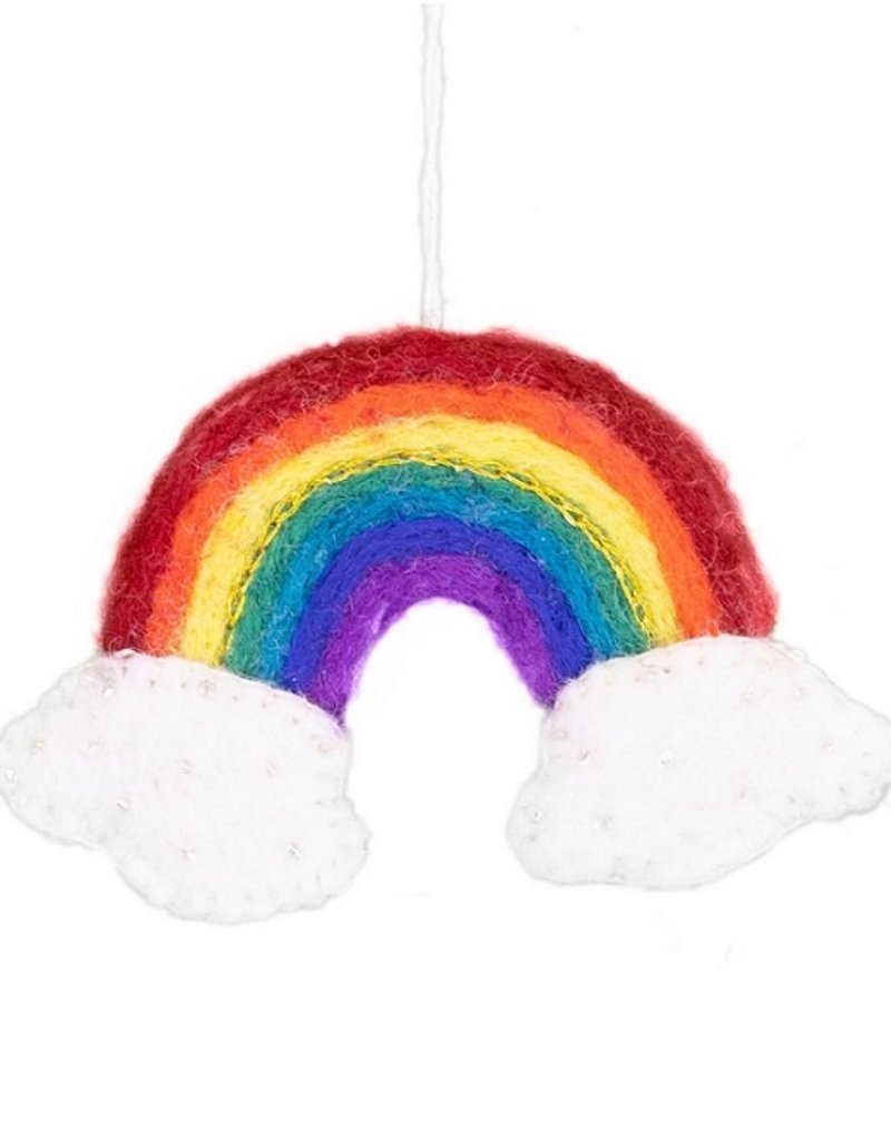 dZi Handmade Bright Rainbow Ornament