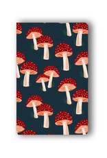 Denik Layflat Notebook Navy Mushrooms