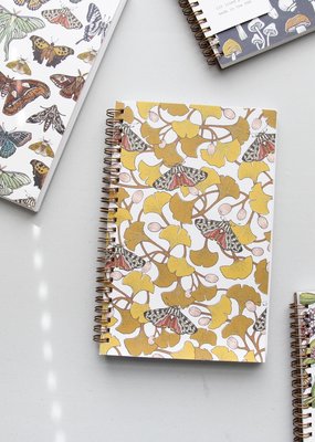 Root & Branch Paper Co. Spiral Bound Notebook Gingko & Tiger Moth