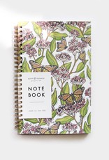 Root & Branch Paper Co. Spiral Bound Notebook Monarch & Milkweed