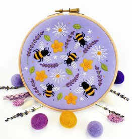 Oh Sew Bootiful Embroidery Kit Bees & Lavender