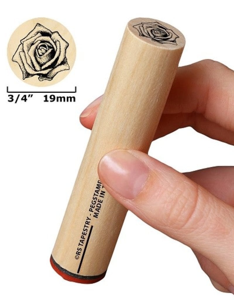Rubber Stamp Tapestry Stamp Real Rose