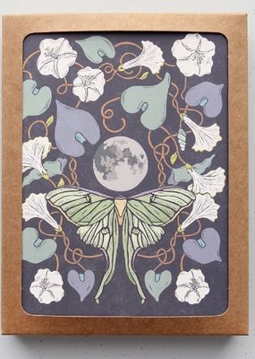 Root & Branch Paper Co. Boxed Cards Luna Moth & Moonflower
