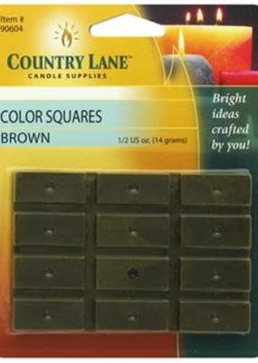 Country Lane Candle Color Squares Brown