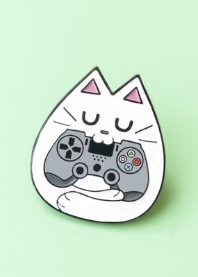 Qinan Enamel Pin Gamer Cat