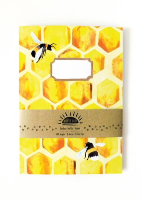 Also the Bison Mellifera Honeybee Lined Journal