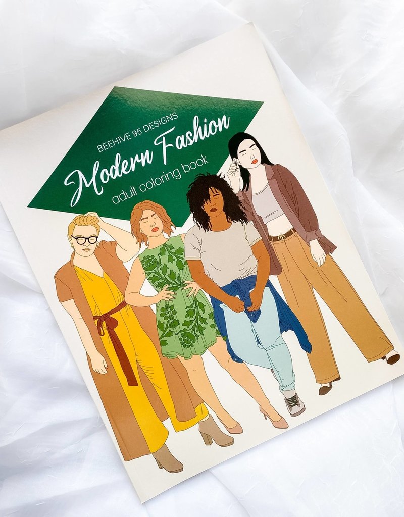 Beehive 95 Designs Coloring Book Modern Fashion