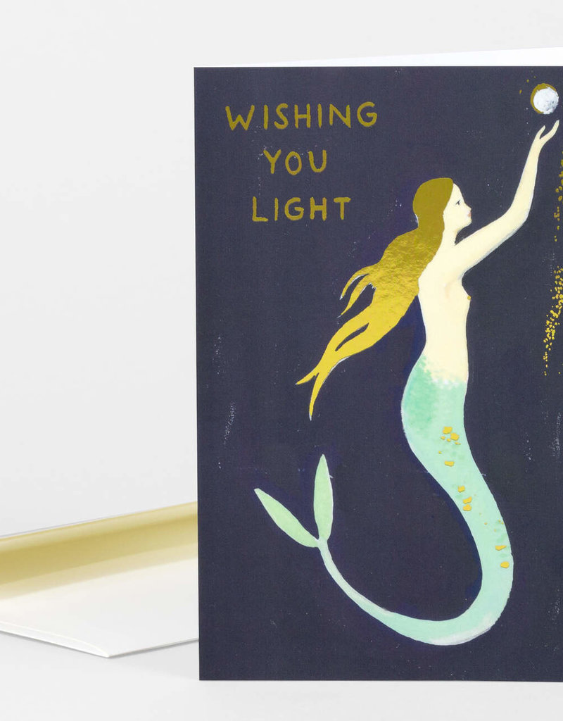 Little Rabbit Goods Card Wishing You Light Mermaid