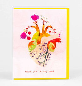 Meera Lee Patel Card Thank You So Very Much Anatomical Heart