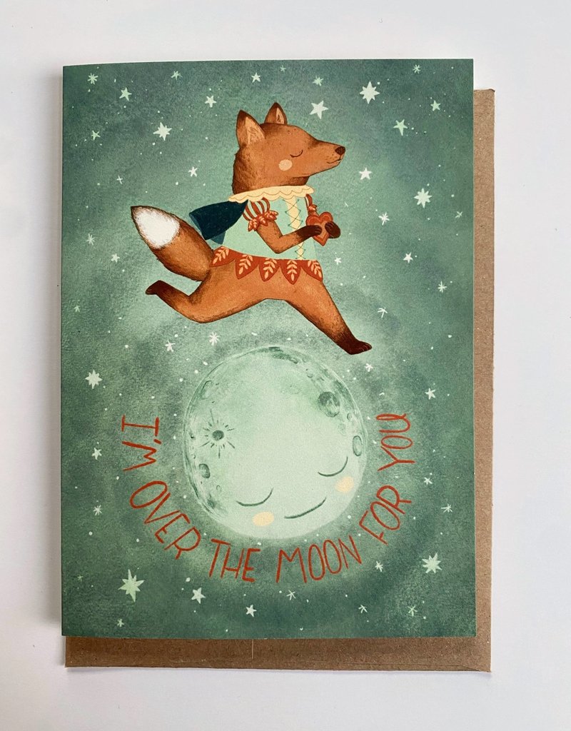 Marika Paz Card I'm Over the Moon for You