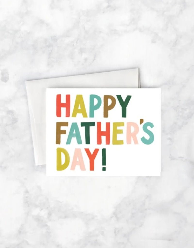 Idlewild Card Colorful Letters Father's Day