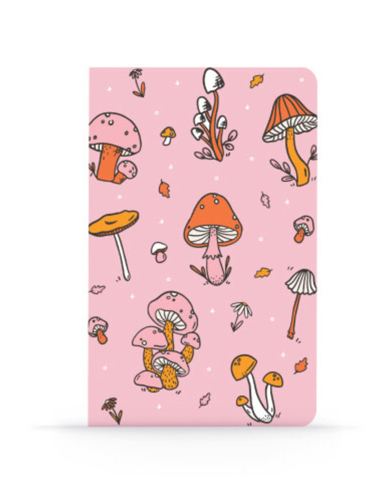 Denik Layflat Notebook Pink Mushrooms