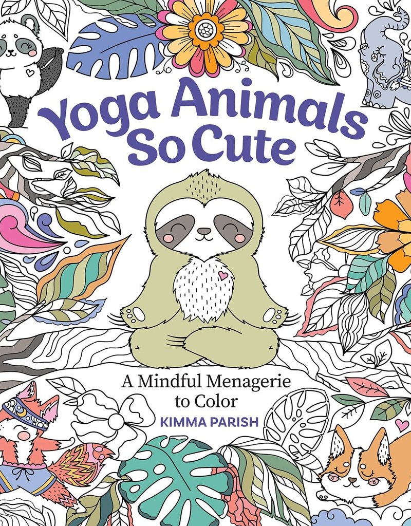 Union Square Coloring Book Yoga Animals So Cute