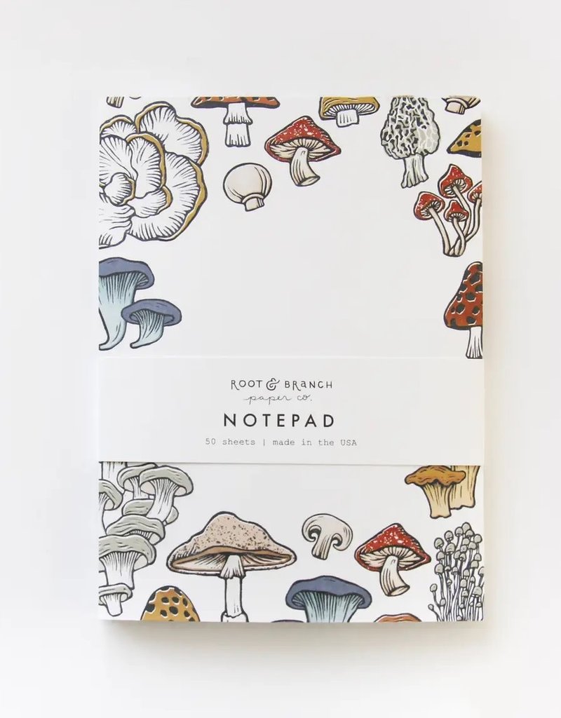 Root & Branch Paper Co. Notepad Mushroom + Fungi