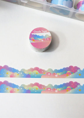 collage Washi Rainbow Clouds