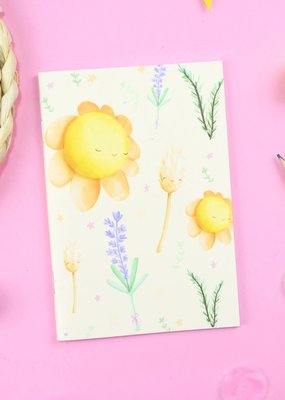 aPenas Illustrator Handmade Notebook Dry Flowers A6