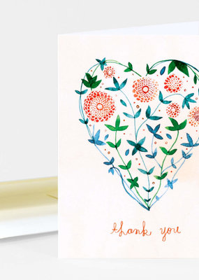 Meera Lee Patel Card Thank You Garden Heart